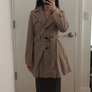 Pleated Trench